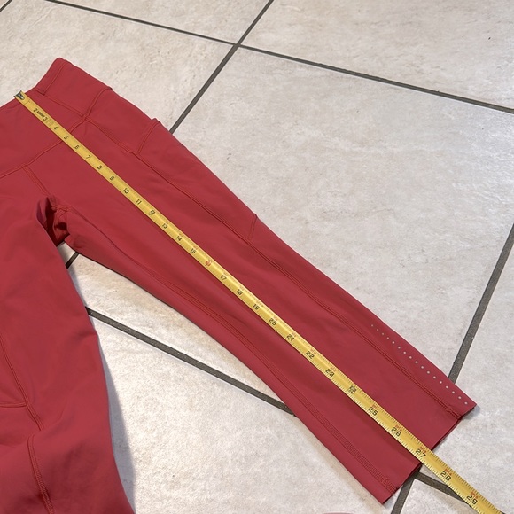 Lululemon Fast & Free Crop II‎ *Nulux 19" Persian Red - Picture 12 of 14